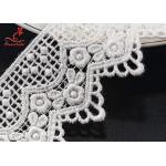 Exquisite 4.8cm Wide Cotton Lace Trim For Home Textiles