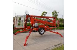 China 16m Towable Articulated Boom Lift 200kg Aerial Work Towable Articulating Manlift supplier
