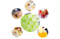 China Hexagon Shape Silicone 37pcs Ice Cube Mold With Lid supplier
