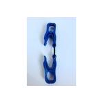 Blue Labor Work Clamp Plastic Glove Clips Loop Type With Customized Logo for sale