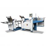 Automatic Cross Fold Paper Folding Machine PLC Manual Paper Folder for sale