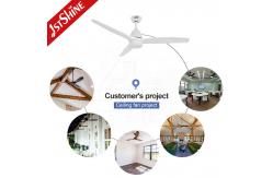 China 38W 3 Blades Remote Control Ceiling Fan With Dimmable LED Light supplier