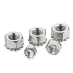 Stainless Steel  K Nut Kep Nut K Nuts With Toothed Washer