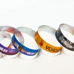Factory Customization Wristbands Shiny Laser Glitter Concert Music Festival Party Activity Bracelets For Adults Kids for sale