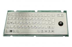 China Dust Proof Panel Mount Keyboard Flat Keys Trackball For Machines supplier