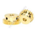 Copper Gear 20-39 Teeth CNC Machine Cylindrical Hobbing Spur Gear for sale
