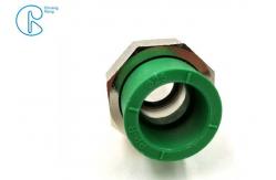 China Green Plastic PPR pipe fitting Male Reducing Coupling with union supplier
