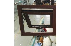 China Heat Insulation PVC Awning Window White UPVC Double Glazed Windows supplier