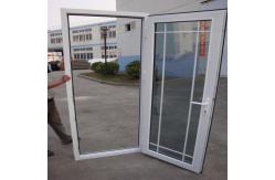 China Soundproof UPVC Glass Entry Door With Double Triple Glazed And Grilled supplier