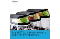 China Stainless Steel Three Bowls Margarita Smart  Ice Slush Machine Maker supplier