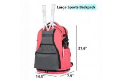 China Women And Men Outdoor Tennis Bags Backpack For 6 Tennis Rackets supplier