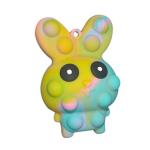 Easter Egg Bunny Pop It Toy , Pinch Eye Bouncing Soft Silicone Pop It Toy for sale