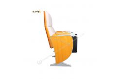 China Comfortable Church Foldable Seat And Backrest Padded Armrest Auditorium Chairs supplier