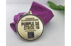 China Die Casting Metal Medal Sandblasting Zinc Alloy Medal With Soft Enamel supplier