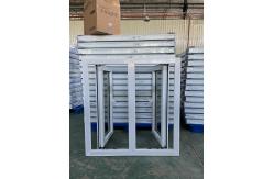 China Wind Proof Casement Glass Windows PVC Hurricane Resistant Windows supplier