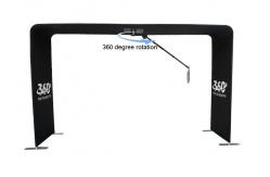China 360 Automatic Photo Booth Overhead 360 Video Booth With Ring Light Rotating supplier