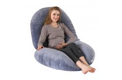 China C Shaped 135*70cm Maternity Pregnancy Pillow 100% Polyester Filling supplier