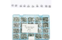 China Orthodontic Passive Self Ligating Brackets Crystal Sapphire Braces 345 Hook supplier