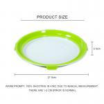 Round Reusable Stackable Food Trays BPA Free With Elastic Lid