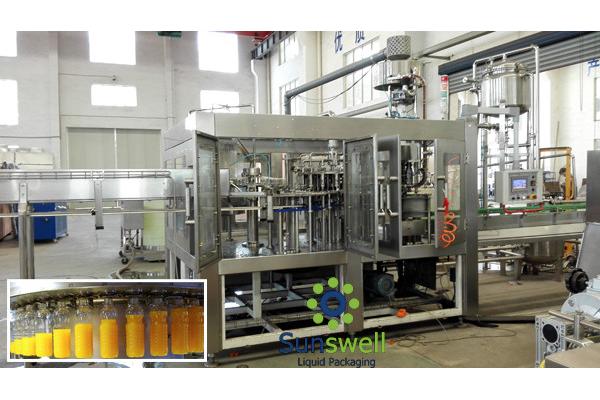3 In 1 Juice Filling Machine Automatic With Water Treatment Line