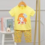 Boys And Girls Short Sleeved Capris Round Neck Night Suit Cotton On Childrens Pyjamas for sale