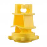 Plastic Material Electric Fence Screw On Round Rod Post Insulators Yellow Color for sale