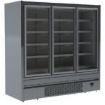 3 Door Upright Glass Door Freezer For Supermarket Refrigeration Plug In for sale