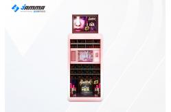 China Lipstick Makeup Vending Machine With Three Levels RGB LED 220V Black Pink supplier