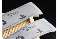 China Clothing Custom 3M Reflective Labels Printed With Black Ink Logo supplier