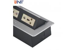 China Rectangular Conference Hidden Desk Pop Up Sockets with Bottom Connection Cables​ supplier