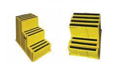 China HDPE Anti - Slip Stackable Step Stool Non Toxic Odorless With Smooth Finish supplier