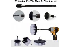 China 13cm Black Power Scrubber Drill Brush Set 9pcs Clean Car Cleaning supplier