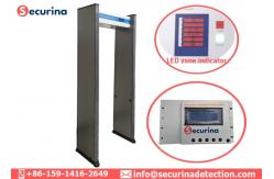 China 15 Watt Walk Through Body Temperature Scanner Non Touching Metal Detector supplier