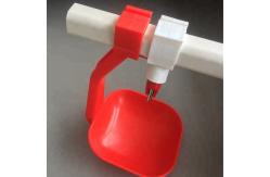 China Quail Broiler Nipple Drinker Poultry Drinking Line Parts Yellow Red supplier