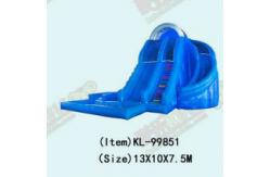 China Blue Inflatatble With Sliding And Pool summer feeling supplier