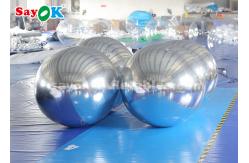 China Sliver Giant Inflatable Balloon Mirror Ball Commercial Decoration supplier
