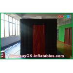 Small Photo Booth Black Inflatable Photo Booth 2.5mx2.5mx2.5m Photobooth For Photo for sale