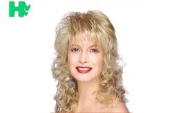 China Synthetic Fiber Curly Wigs Elegant And Generous Synthetic Wigs For Party supplier