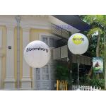 Event Decoration Moon Inflatable Balloon Light 2000W Printing Options Amusement 160cm for sale