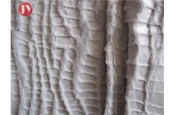 China 100% Polyester Plush Faux Fur Fabric Warp Knitting Glue Printed Crocodile supplier