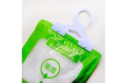 China Moisture Absorber k Packaging Bag , 16*29cm Home Hanging Dehumidifier Bag supplier