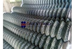 China Galvanized Steel Chain Link Fence Fabric , Diamond Mesh Roll 3.0mm Diameter supplier