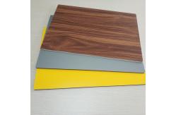 China Circular Cladding Wood Grain Aluminum Composite Panel Embossed Surface Density 2.5% supplier