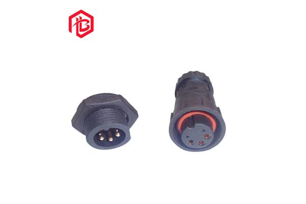 300VAC Waterproof Data Connector M25 Gold Plated Contact With Dustproof Cover