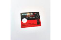 China Self Adhesive 2ml Glass Vial Labels For HCG 5000IU supplier