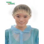 Medical Nonwoven Bouffant Cap Head Cover Hair Covers Disposable Hat-Cap Hair Surgical Bouffant Cap With Single Elastic for sale