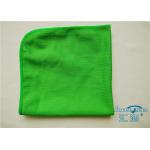 Shiny Smooth Green Microfiber Glass Cleaning Cloth For Mirrors , Screens for sale