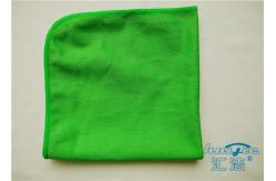 China Shiny Smooth Green Microfiber Glass Cleaning Cloth For Mirrors , Screens supplier