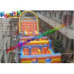 Sewed Inflatable Outdoor Play Equipment With Climbing Wall For Fun for sale