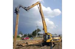 China Heavy Duty Excavator Pile Driver Attachment Vibrating Arm For Construction Sites supplier